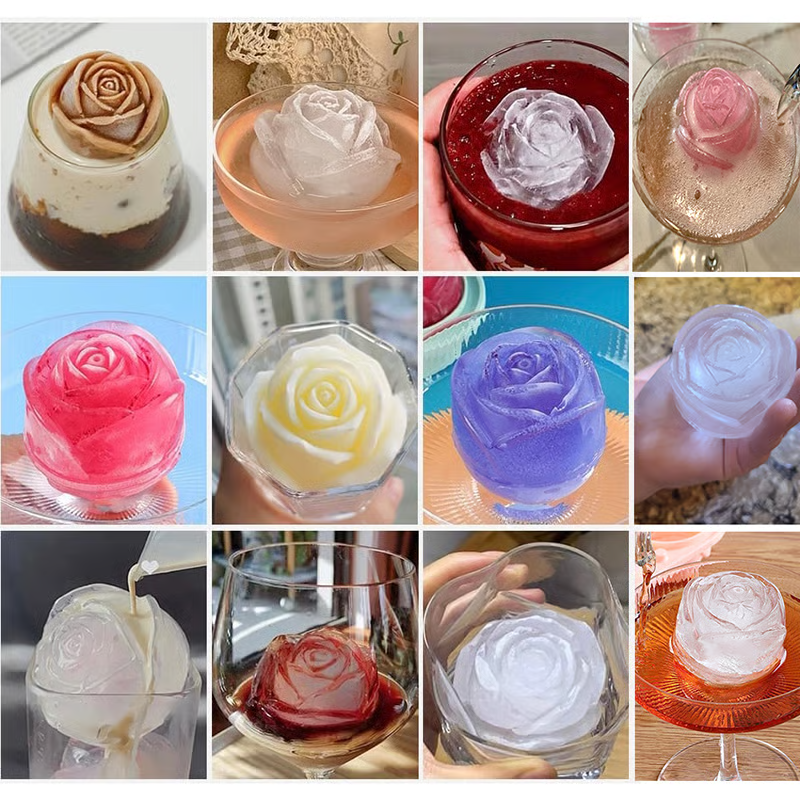 Rose Shaped Ice Mold 🌹🧊