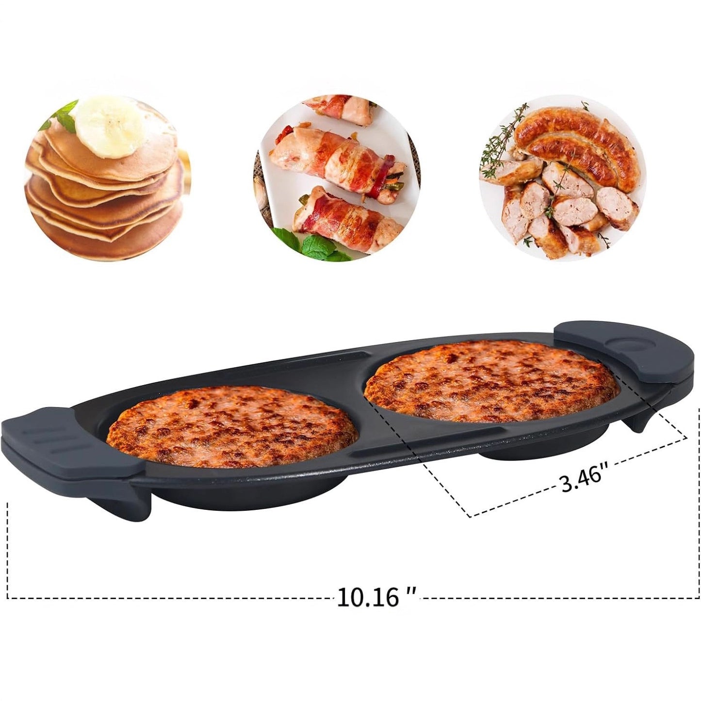 Quick-Heat Microwave Egg Cooker|Poacher|fryer-Multi-Use microwave egg maker for Breakfast Sandwiches