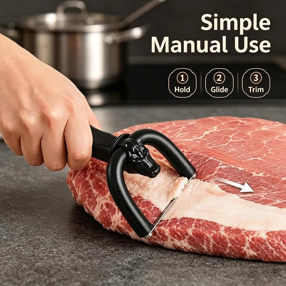 Handheld Meat Fat Trimmer and Slicer