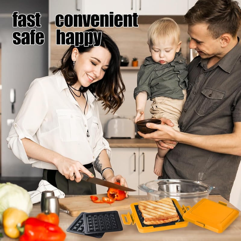 🏆Flash Sale⚡ 50K+ SOLD! Almost Gone-💥🔥Microwave Toastie Sandwich Maker