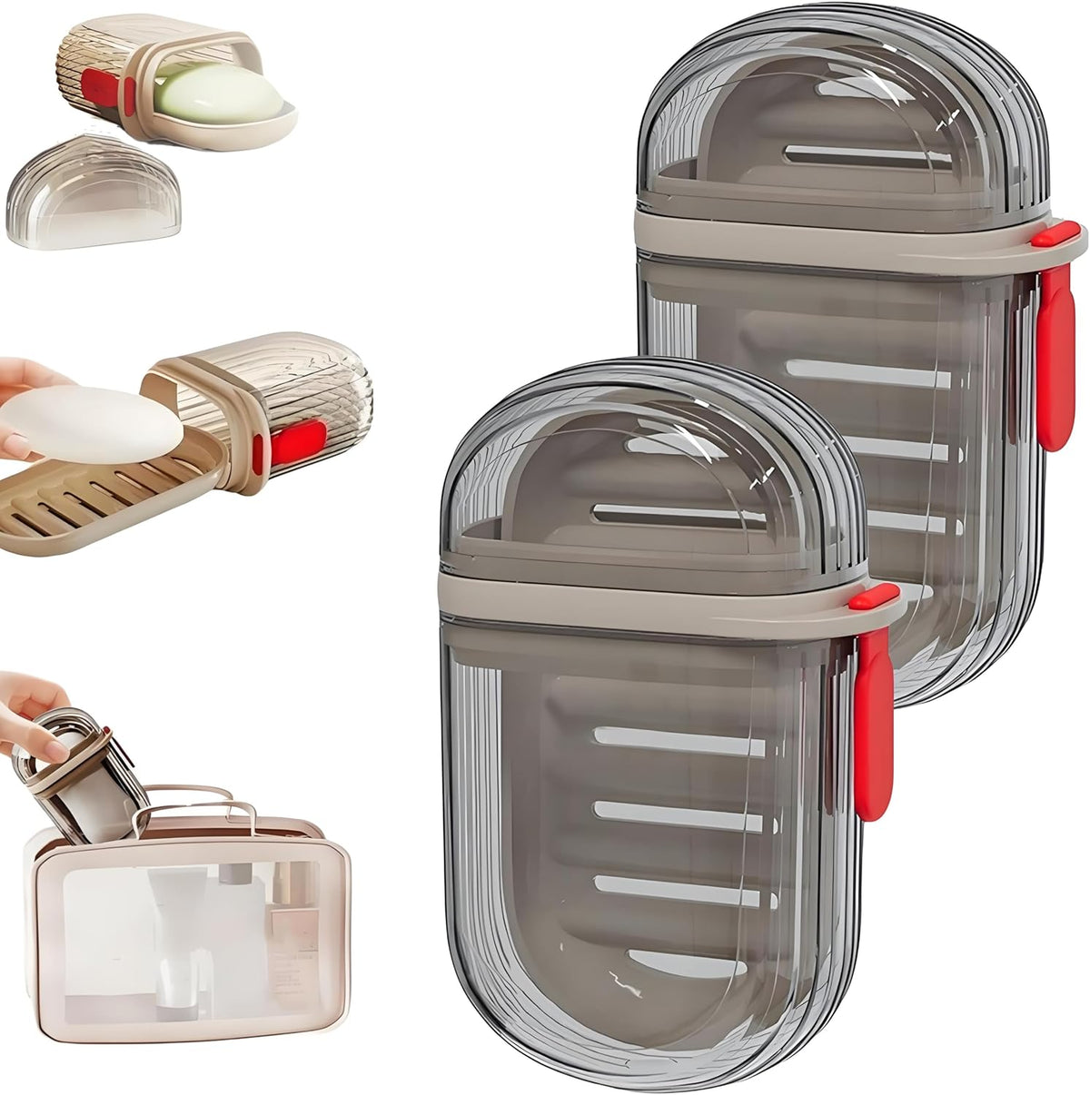 Travel Soap Case with Drain