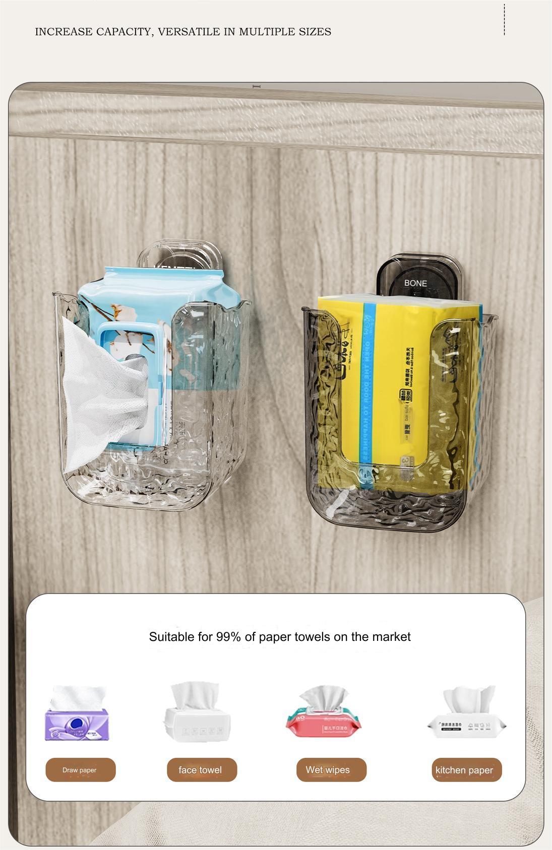 Multifunctional anti-glue glacier pattern tissue box