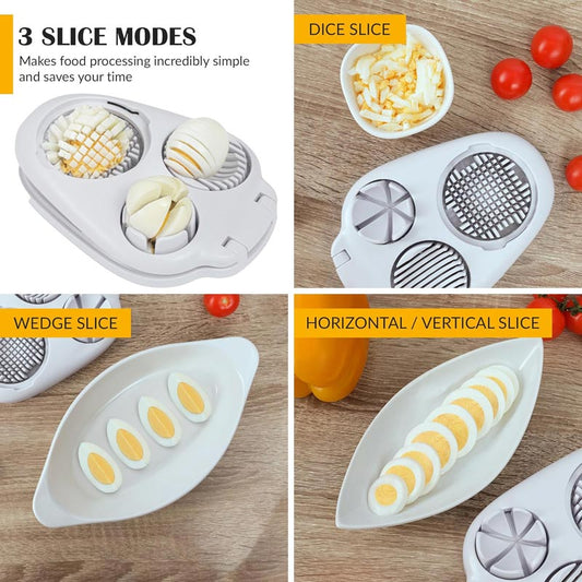 🔥Hot Sale 50% 0FF🔥Multifunctional 3-in-1 Egg Slicer