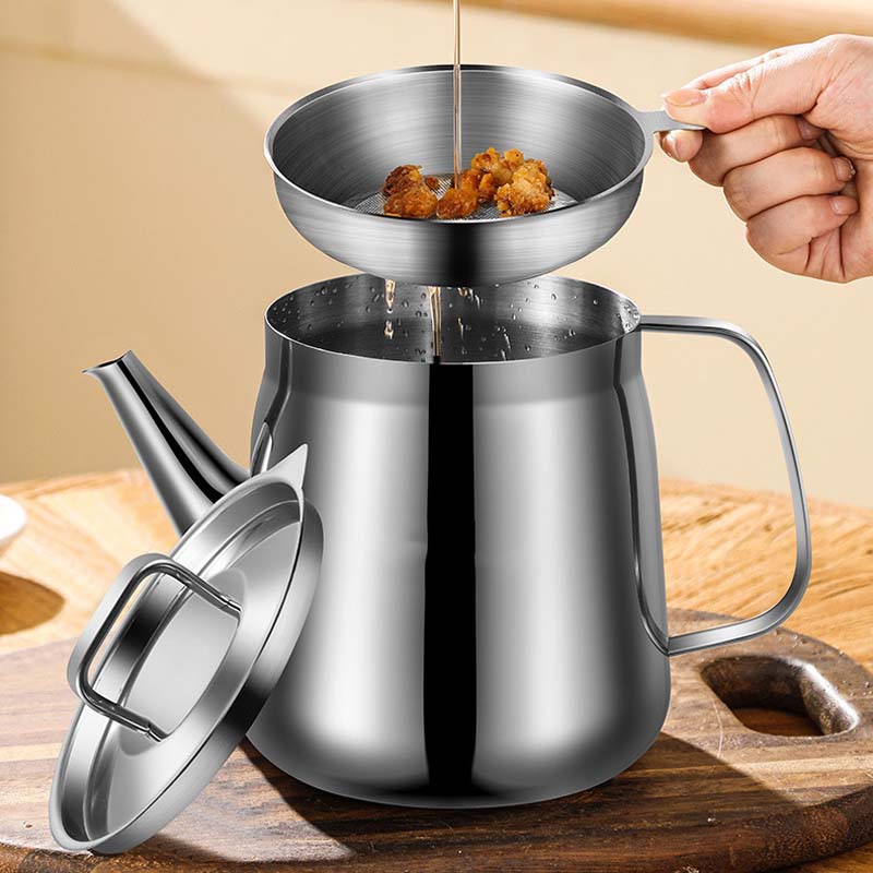 Durable Stainless Steel Oil Filter Pot(50% OFF)
