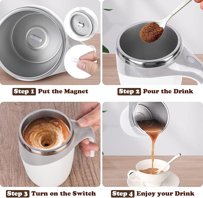 Automatic Magnetic Stirring Coffee Mug