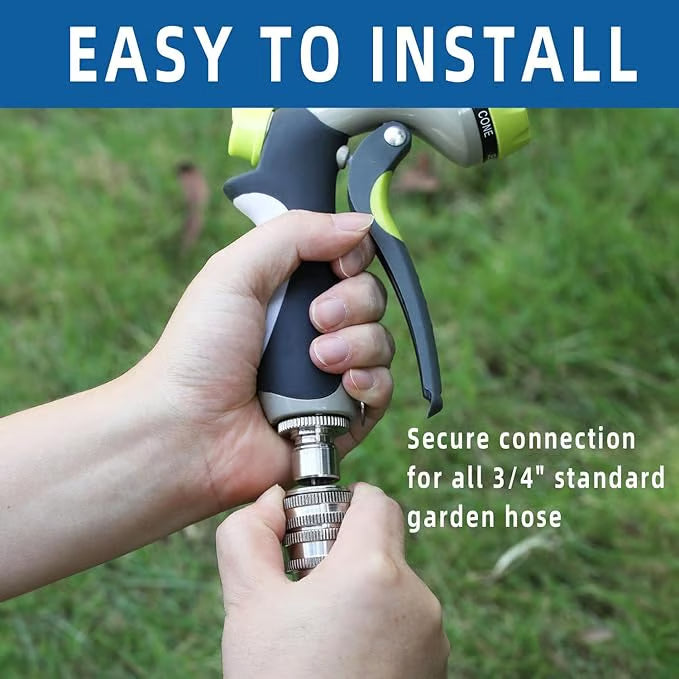 Stainless Steel Garden Hose Quick Connect Fittings Set
