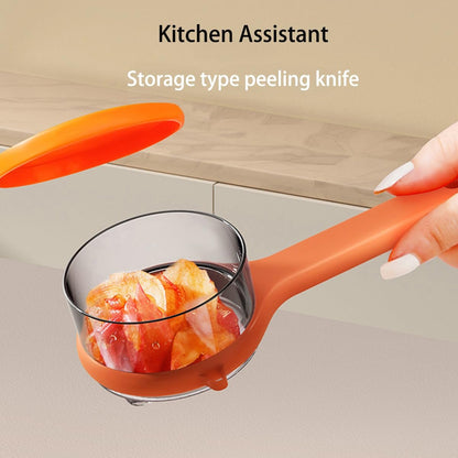 🥔🍎 Double-sided Stainless Steel Blade Peeling Knife With Storage Boxs