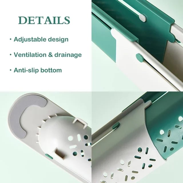 Updated Telescopic Sink Storage Rack