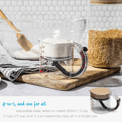 ✨4-in-1 Adjustable Measuring Cup