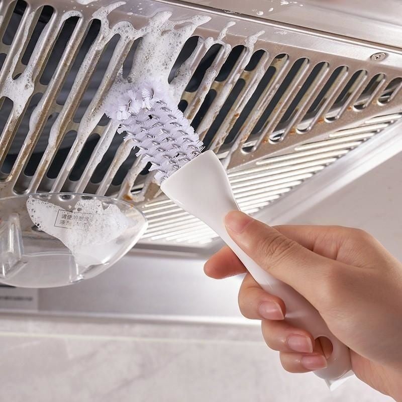 36360° Gap Cleaning Brush Set for Kitchen Stove Grills - BBQ Grill Cleaner with Extendable Handle