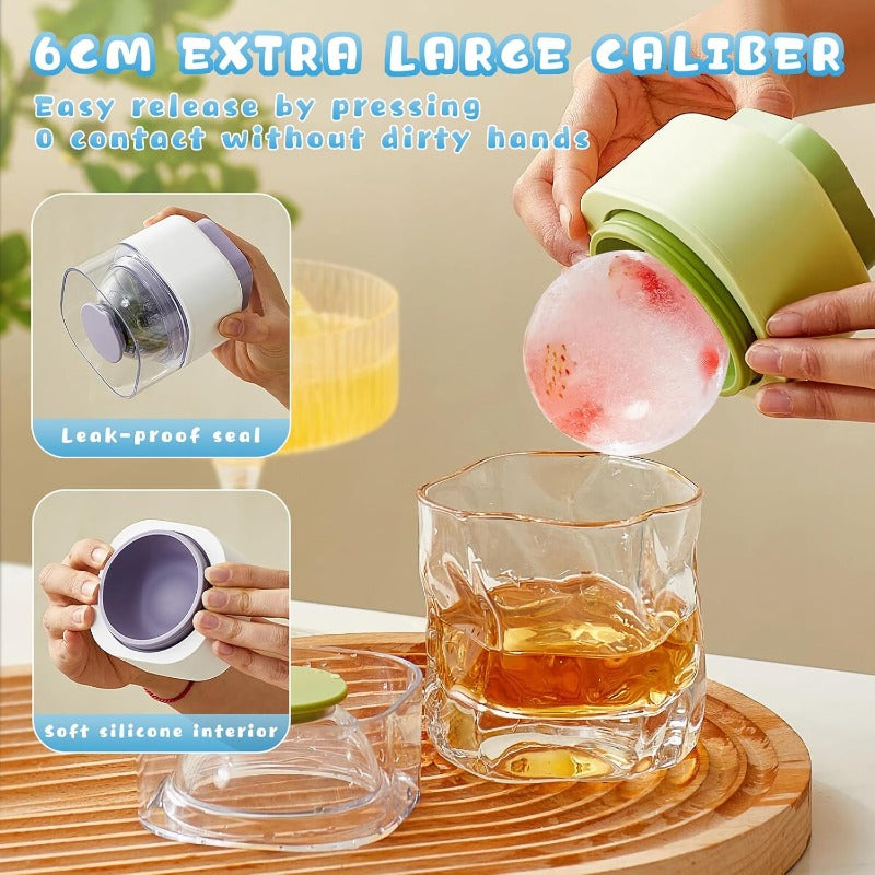 【Buy 2 get 30% off 】CrystalChill Ice Sphere Mold – Perfect Spheres for Pure Flavor