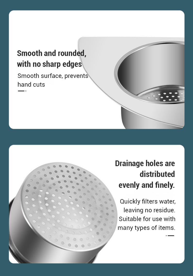 stainless steel drain basket for kitchen sink