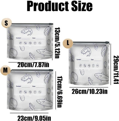 Reusable Aluminum Foil Sealable Storage Bags