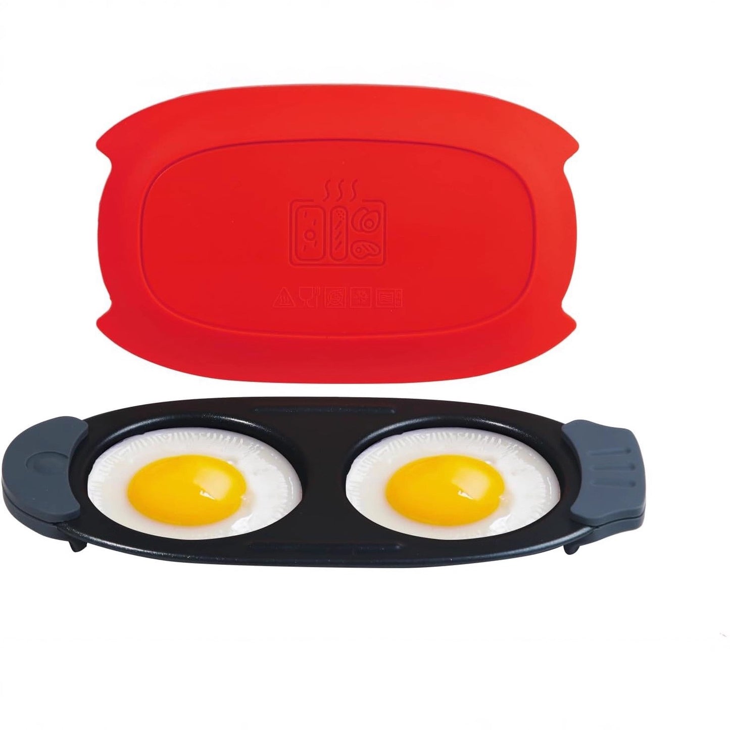 Quick-Heat Microwave Egg Cooker|Poacher|fryer-Multi-Use microwave egg maker for Breakfast Sandwiches