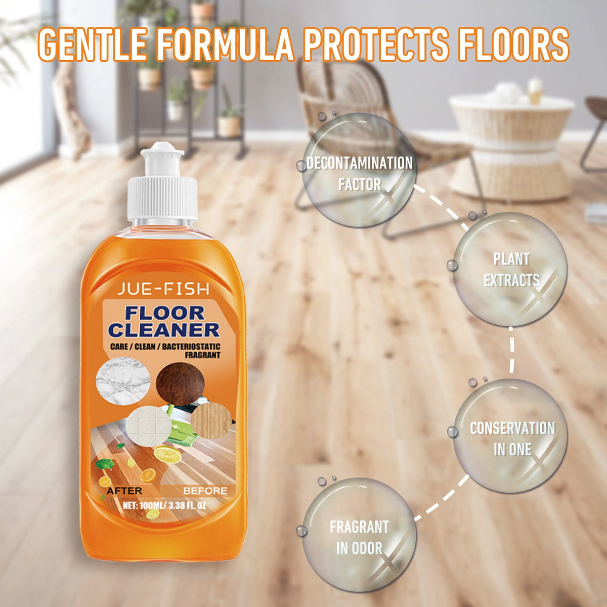 100ml Stain & Odor Remover Floor Cleaner🧼