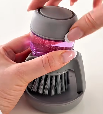 Dish Brush With Soap Dispenser