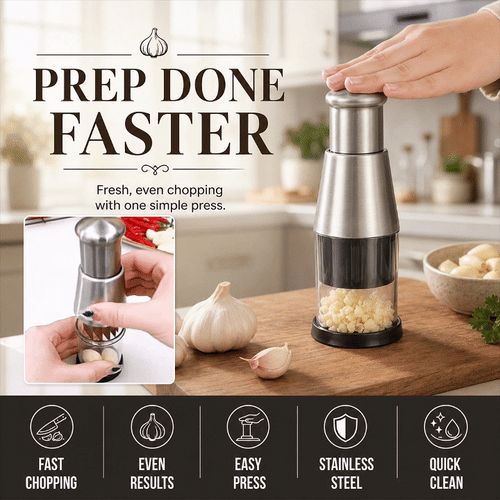 Stainless Steel Press-Down Food Chopper