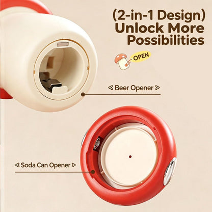 Mushroom 2-in-1 Beverage Opener