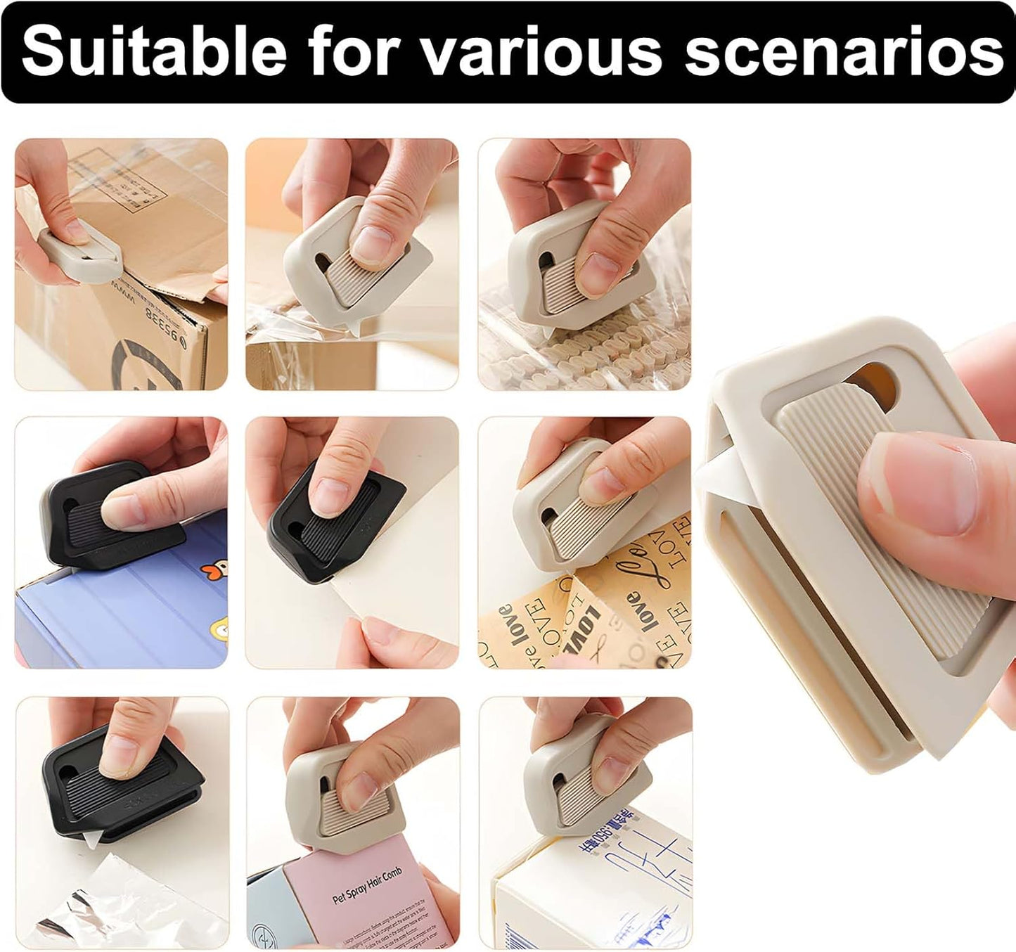 Magnetic Retractable Box Cutter - Safety Lock Utility Knife with Built-in Magnet for Easy Storage & Quick Access