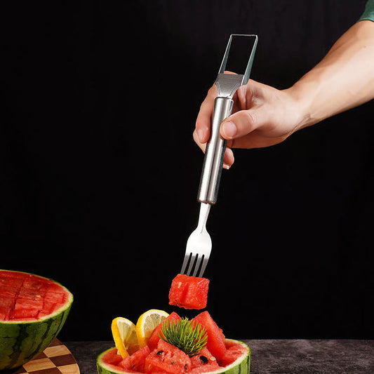 🍉 Effortless Fruit Prep-49% OFF-✨ 2-in-1 Fruit Cutter & Fork – For Quick and Easy Fruit Serving! 🍓