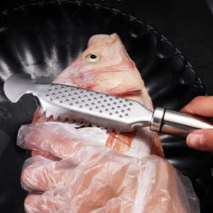 🐟2-in-1 Stainless Steel Fish Scaler + Ginger Grater