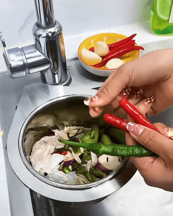 stainless steel drain basket for kitchen sink