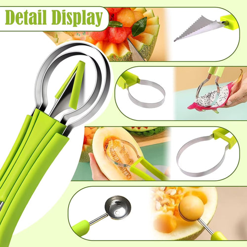 Melon Baller Scoop Set,4 In 1 fruit cutters shapes