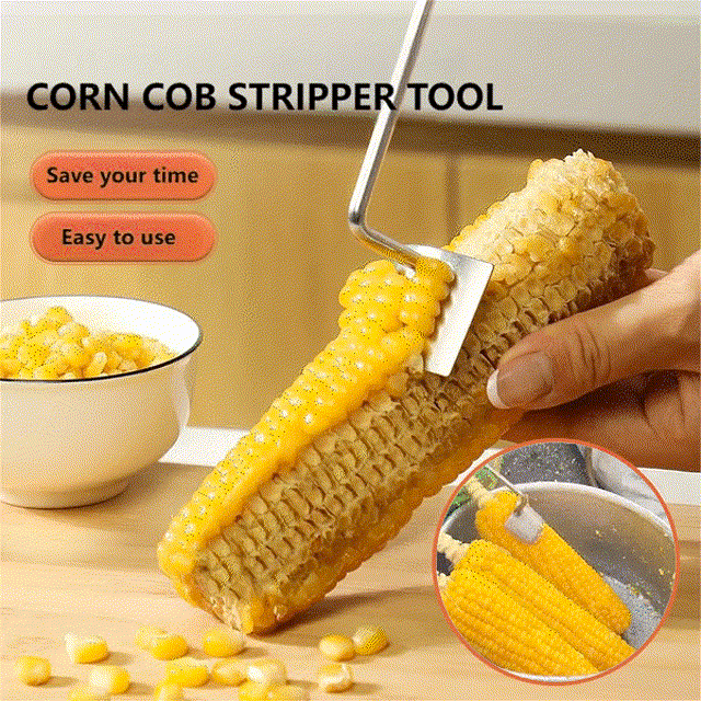 Long Handle Stainless Steel Corn Stripping Tool StripChef