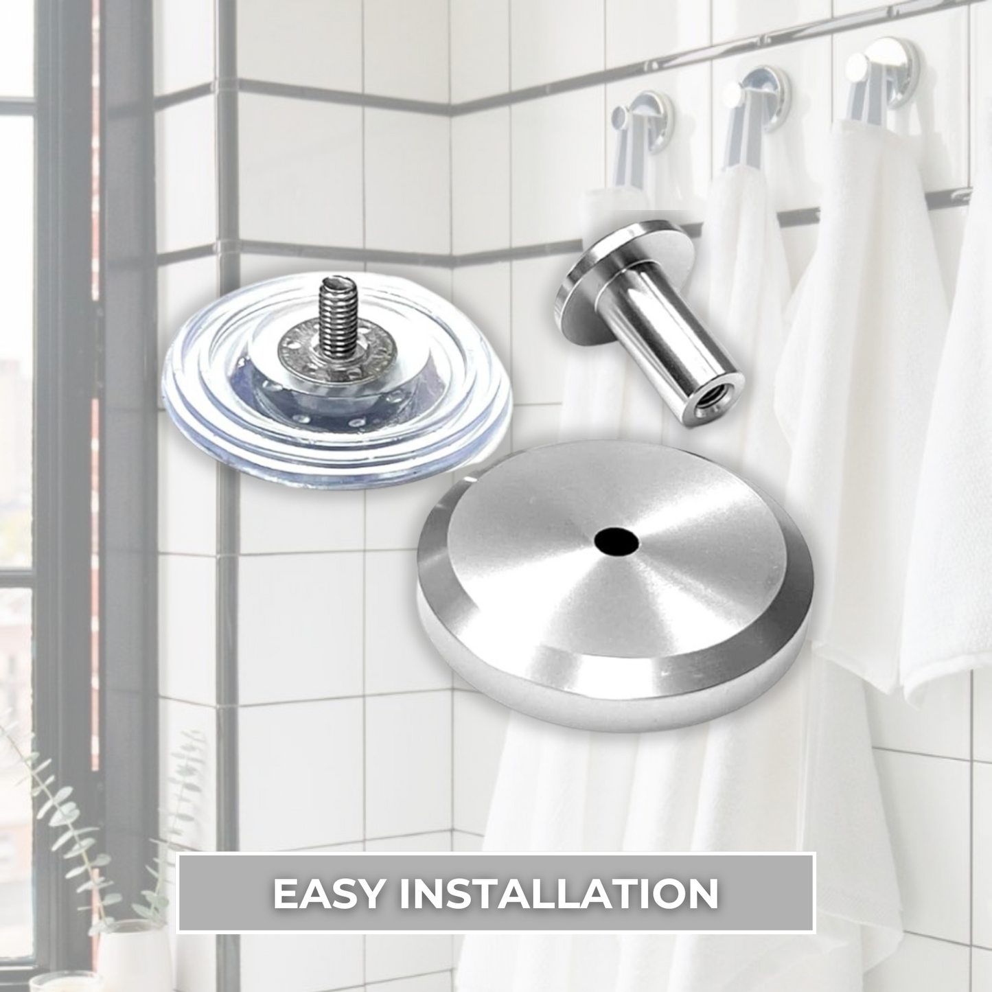 Chrome Suction Hooks (2-Pack)