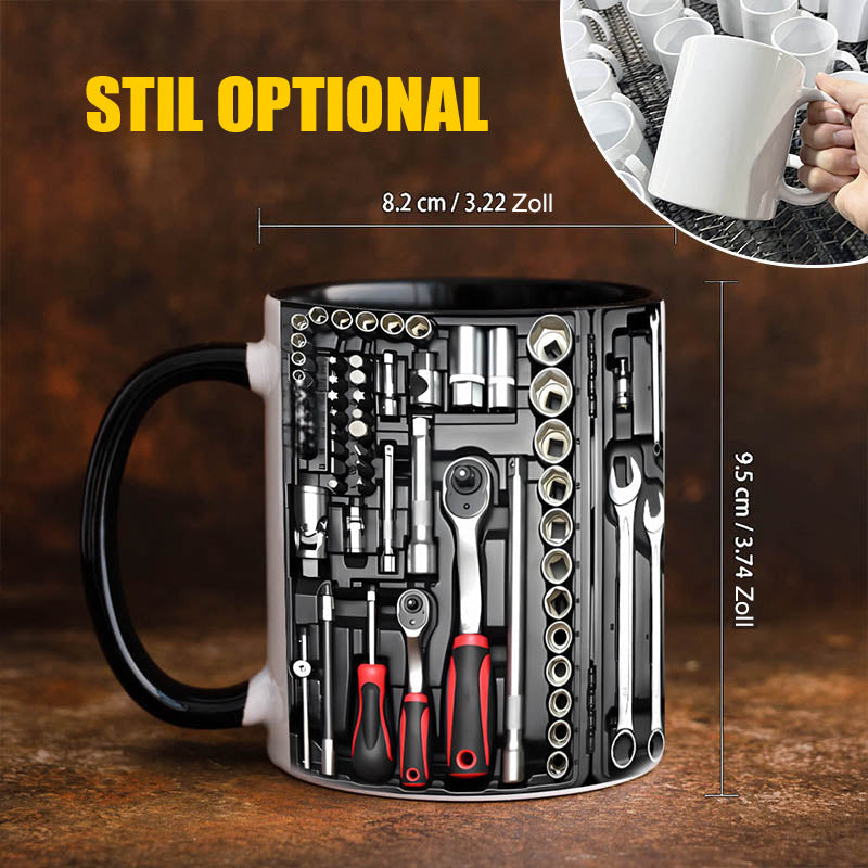 Funny Coffee Mug – Toolbox Set for Mechanics