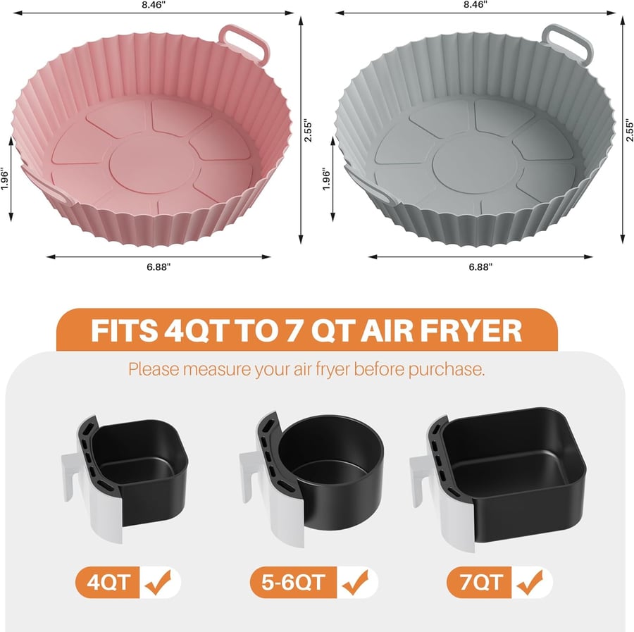 Air Fryer Silicone Baking Tray🍟