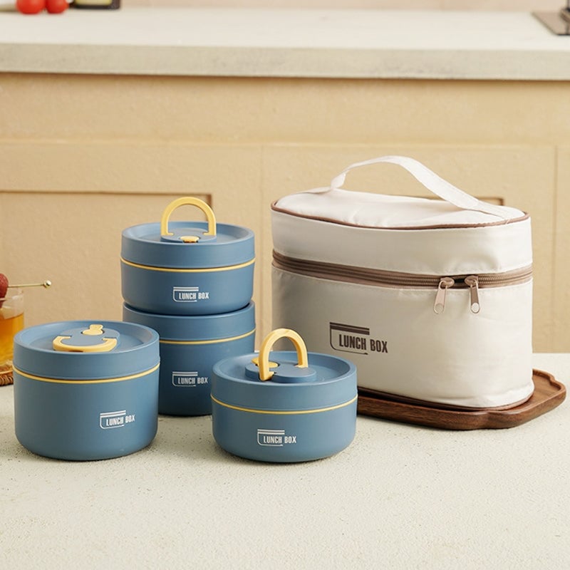Microwaveable Stainless Steel Insulated Lunch Box Set