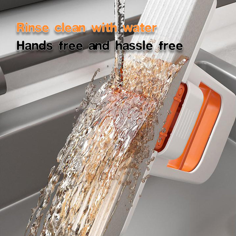 Hands-Free Folding Mini Mop – Compact Squeeze Mop for Kitchen & Bathroom