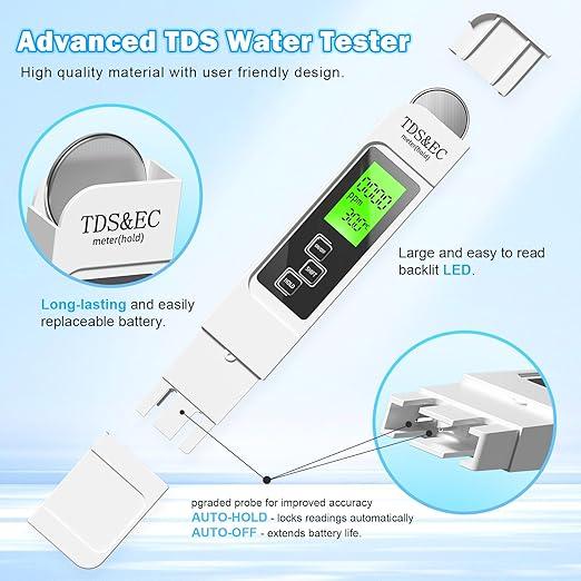 PureMeter 4 in 1 Tds Meter Digital Water Tester