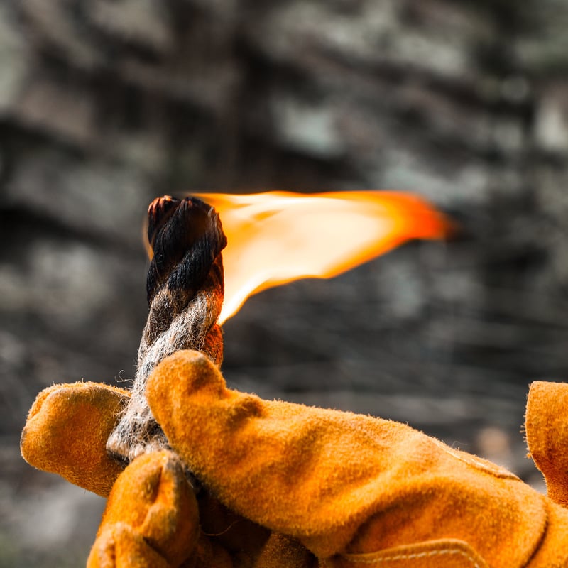 🔥 Fast Lighting Fire Starter Kit for Campfires in All-Weather Waterproof & Windproof