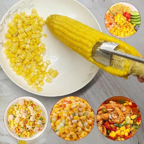 Long Handle Stainless Steel Corn Stripping Tool StripChef