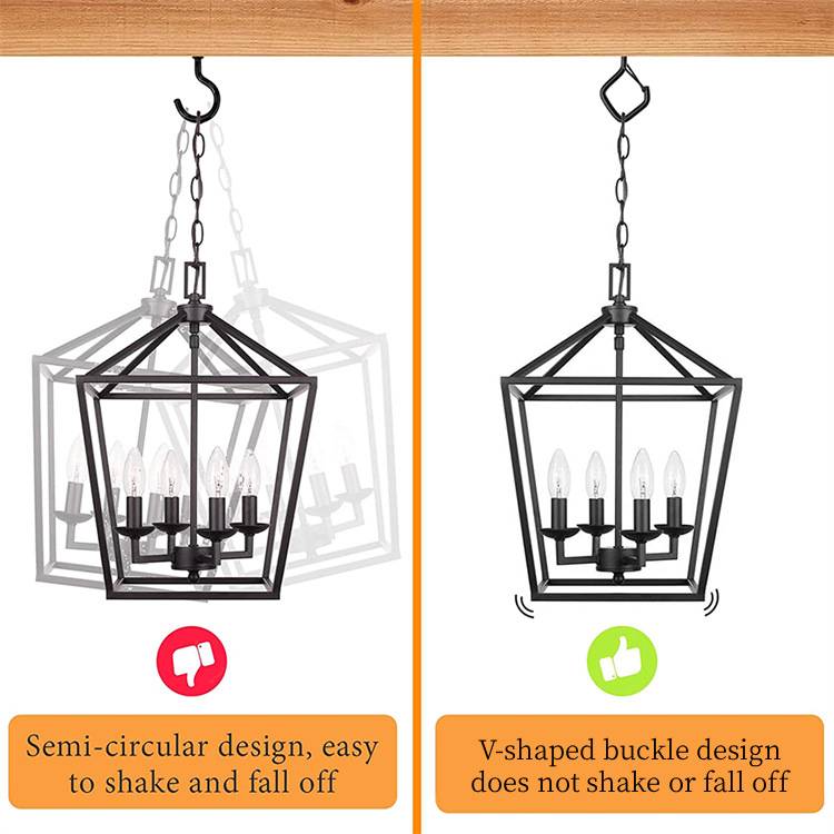 20PCS Windproof & Rust-Resistant🔧Safety Screw Durable Metal Ceiling Hook