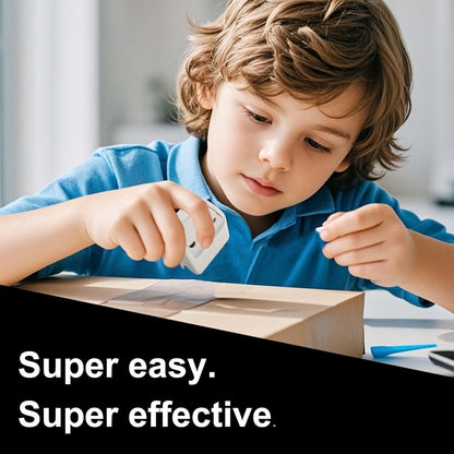 Magnetic Retractable Box Cutter - Safety Lock Utility Knife with Built-in Magnet for Easy Storage & Quick Access