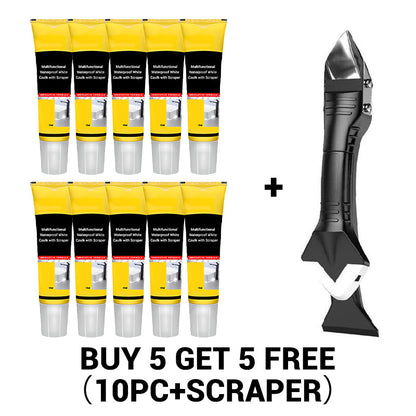 Multifunctional Waterproof White Caulk with Scraper
