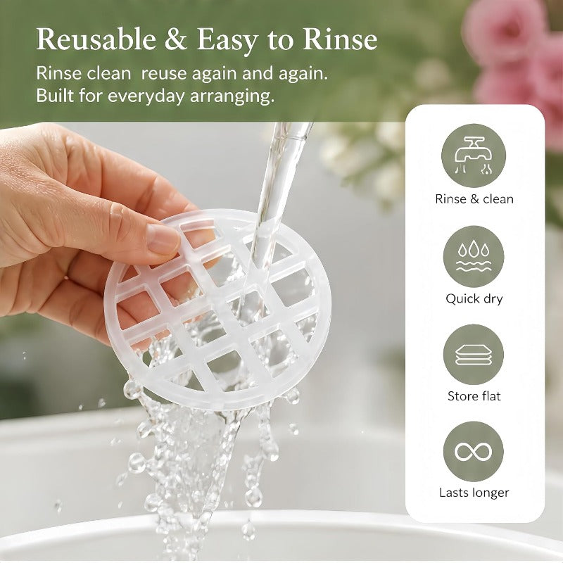 Reusable Silicone Floral Grid