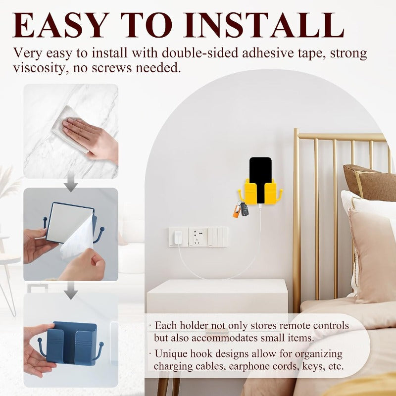 No-Drill Wall Phone Holder