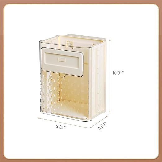 Foldable Transparent Rectangular Kitchen Trash