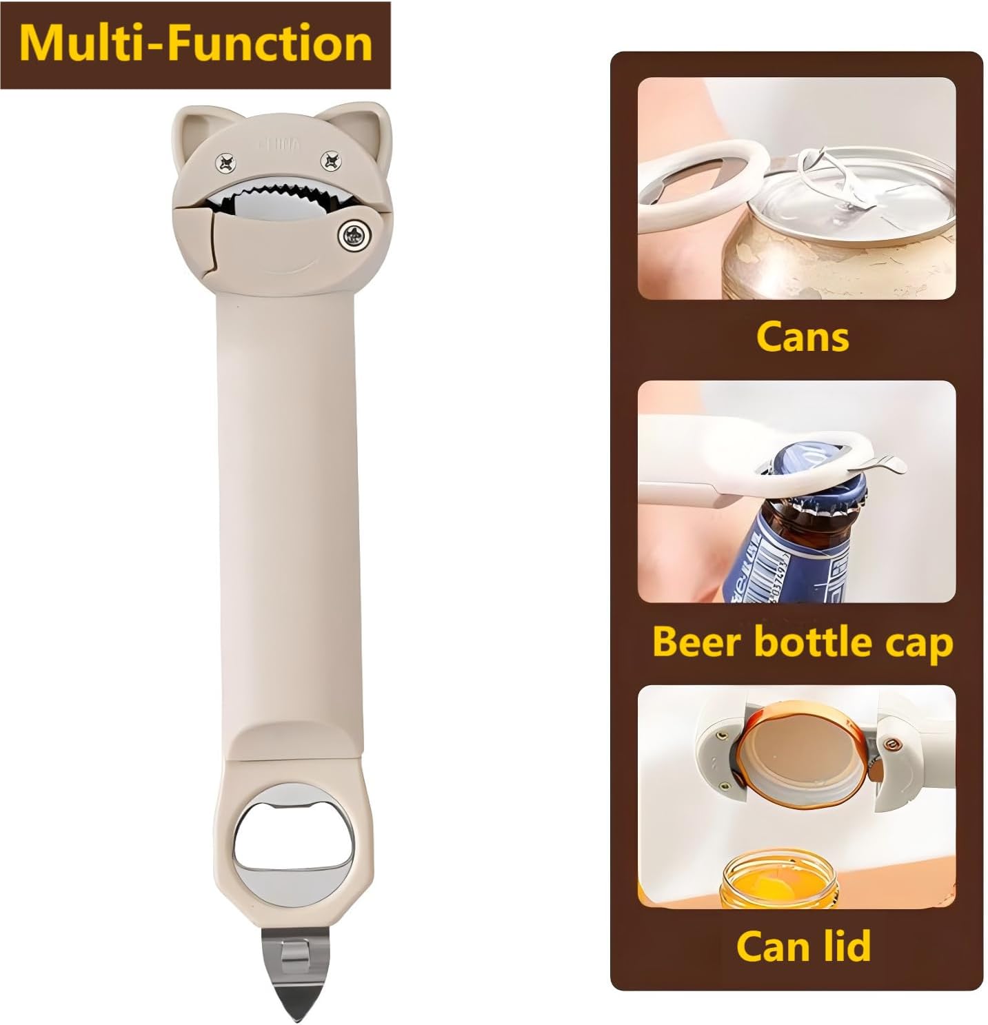 Multifunctional Magnetic Can Opener