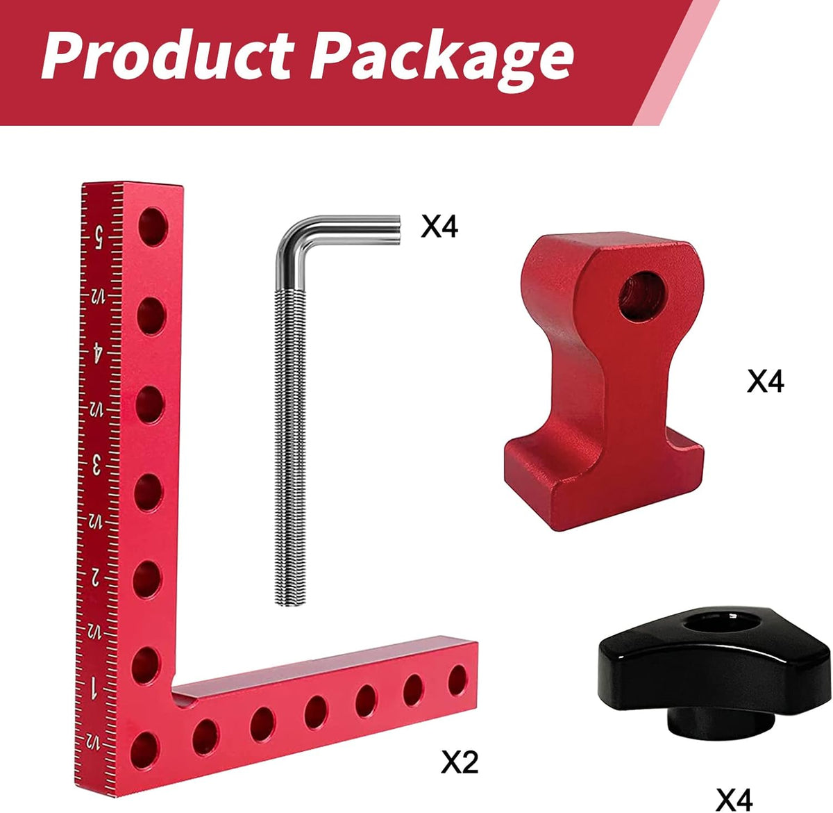Professional 90-Degree Clamping Tool Set for Woodworking