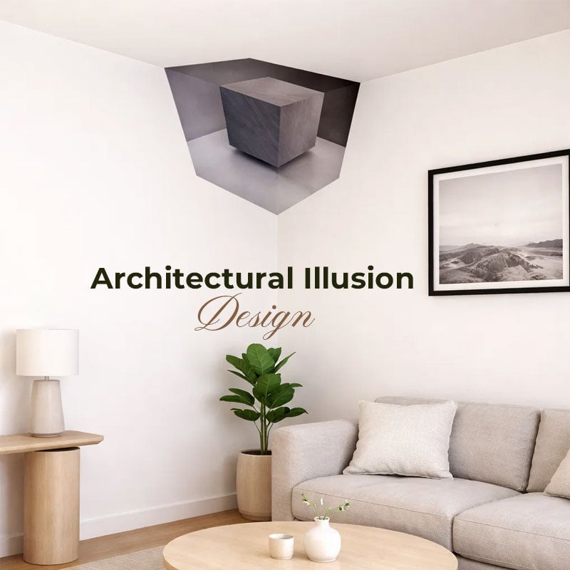 Modern Geometric Corner - Wall Art That Reshapes Reality 🧠✨