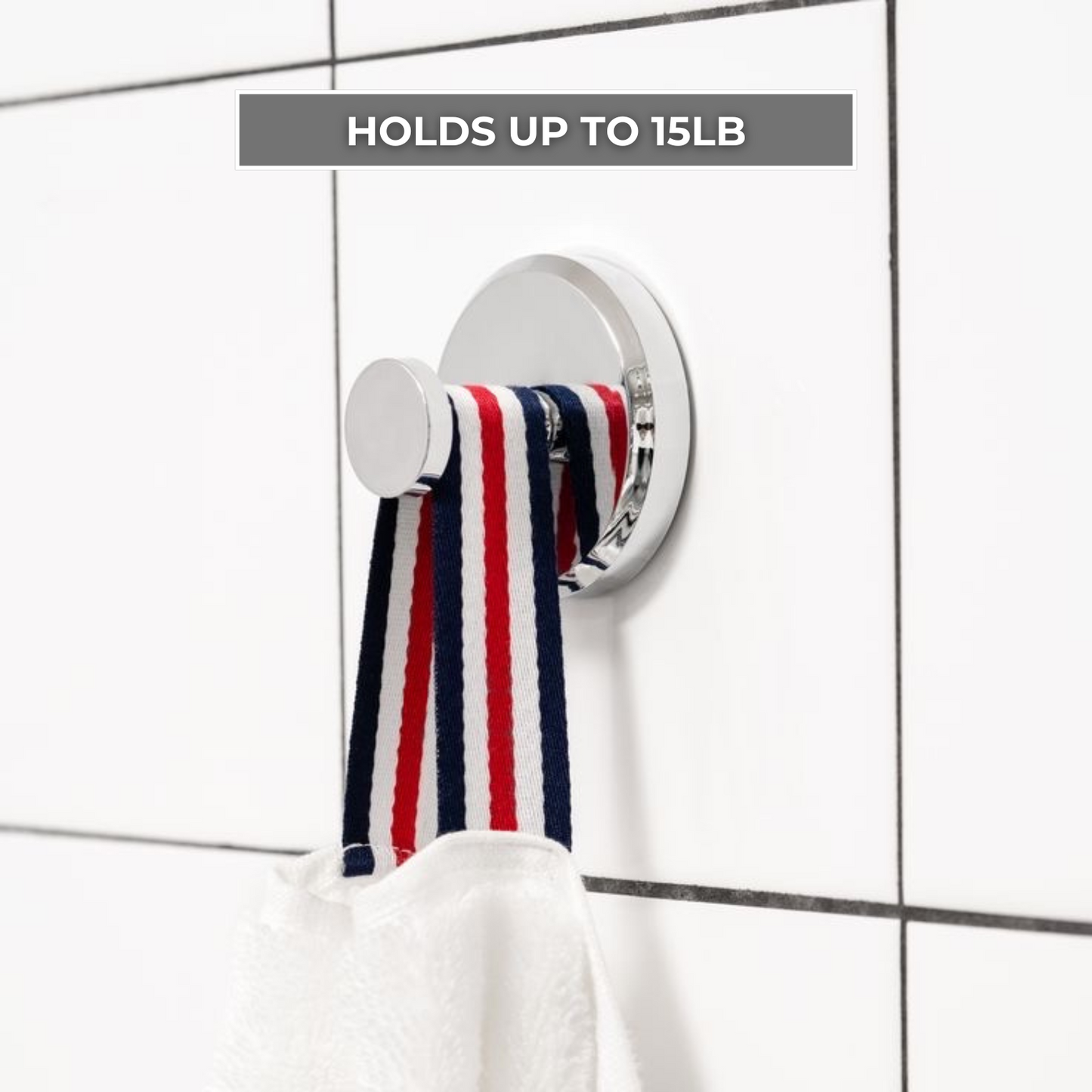Chrome Suction Hooks (2-Pack)