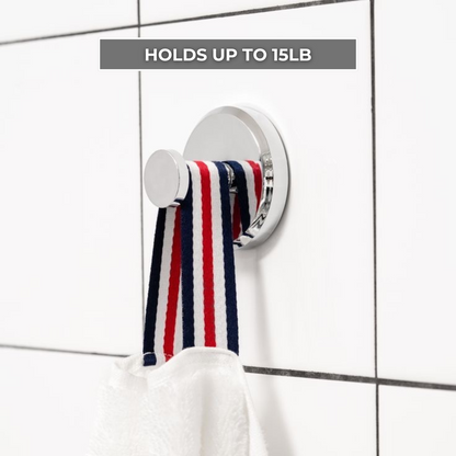 Chrome Suction Hooks (2-Pack)