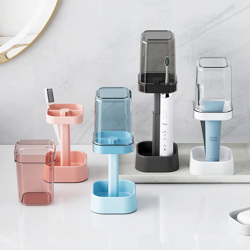 🪥 Stylish Toothbrush Holder with Cover