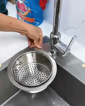 stainless steel drain basket for kitchen sink