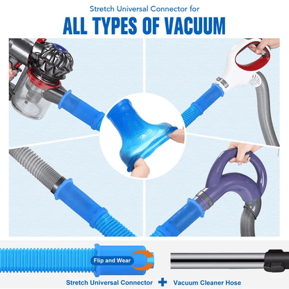Dryer Vent Cleaner Kit Dryer Lint Vacuum Attachment with Stretch Universal Connector